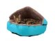 Soft Pet Bed House for Dogs and Cats with Removable Roof, Blue