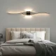 Black Wall Lamp 60cm, Warm White Light