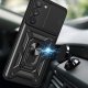 Hurtel Hybrid Armor Camshield Case for Samsung Galaxy S23, Black