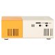 Mini Portable LED Projector 1080P Supported 24-60\" HDMI USB, white and orange