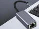 USB-A į RJ45 tinklo plokštė-adapteris 100 Mbps, pilka