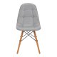 Ergonomic Scandinavian Chair 4Rico QS-185 Eco-Leather, Grey