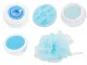 Electric Body Wash and Massage Brush, White/Blue