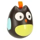 Kid\'s Educational Sensory Tumbler Toy Roly-poly Rattle \"Owl\", Black
