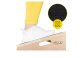 4Fizjo 1426 Wooden Stretching Platform Slant Board, Light Brown/Black