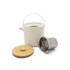 Bredemeijer Umea 142010 1.2L Tea Set with Warmer, White