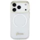Guess IML Gradient Script Metal MagSafe Case for iPhone 17 Pro, White