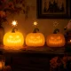 LED Night Light \"Halloween Pumpkin\" with Timer, Rechargeable