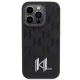 Karl Lagerfeld Leather Monogram Case for iPhone 15 Pro Black