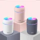 Compact Ultrasonic Air Humidifier with LED, 300ml, Pink