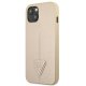 Guess Saffiano Triangle Logo Case for iPhone 13 mini, Beige