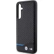 BMW Samsung Galaxy S23 FE Case Leather Carbon, Black