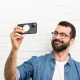 Dux Ducis Grit Faux Leather Case for iPhone 14 Plus with MagSafe, Black