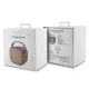 Guess 4G Leather Script Logo Mini Bluetooth Speaker, Brown