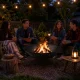 Large Metal Garden Fire Pit with Stand and Poker 55cm