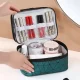 Travel Cosmetic Case with Compartments, green