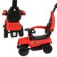 Step Car with Push Parent Handle Kids Ride On Toy Vehicle with Sound and Light, Red