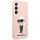 Karl Lagerfeld Samsung Galaxy S23 Case Silicone Ikonik, Pink