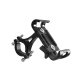 Metal Super Solid Stable Motorcycle Handlebar GPS Mount Phone Holder, Black