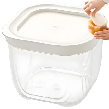 Airtight Food Storage Container with Lid, 500ml, White