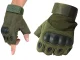 Fingerless Tactical Gloves, Size XL, Khaki