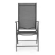 MultiGarden Folding Garden Chair with Adjustable Backrest, Grey