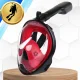 Bakalu Full Face Snorkeling Mask L/XL, Black/Red