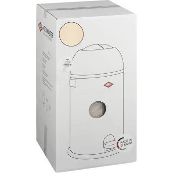 Wesco Kickmaster Soft Trash Bin 33L with Pedal, Almond