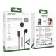 Acefast L2 in-ear headphones with USB-C connector, microphone and remote control 1.2 m - black