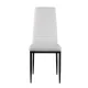 Modern Dining Chairs Set of 4 High Back Eco-Leather ModernHome, White