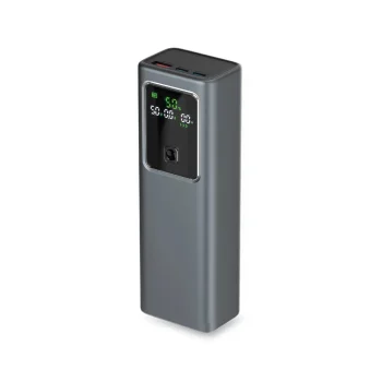 Sbs 20000mAh Power Bank PD 100W with LCD Display, Gray