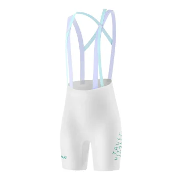 Rockbros YDDK017-1 TVI Women's Cycling Bib Shorts with Pad Size M - White