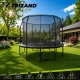 Trizand Garden Trampoline with Safety Net and Ladder, 366 cm, 150 kg