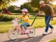 Metal Push Handle for Kids Bike Training, Black