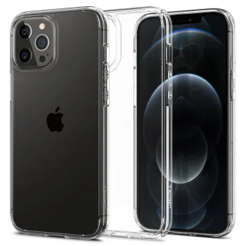Spigen Ultra Hybrid Case for iPhone 12 / 12 Pro, Clear
