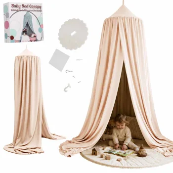 Kids Bed Canopy / Hanging Tent, Beige