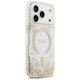 Guess Resin Bottom Glitter MagSafe Phone Case Cover iPhone 17 Pro - Gold