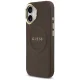 Guess Peony Hot Stamp MagSafe Phone Case Cover iPhone 17 - Brown
