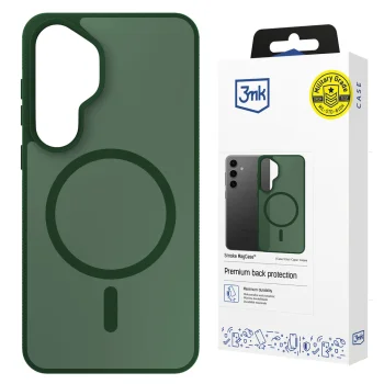 3mk Smoke MagCase for Samsung Galaxy S25, Green-Translucent