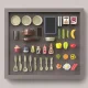 Kids play kitchen with sound, LED, steam generator, 42 accessories