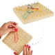 Geoboard Wooden Educational Toy with Rubber Bands