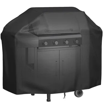 Waterproof Garden BBQ Grill Cover 250x120cm, Black