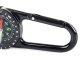 Metal Tourist Compass with Carabiner