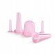 4FIZJO Silicone Acupuncture Vacuum Massage Cupping Bubbles Jars Cups for Face and Body, 5 pcs.