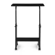 Mobile laptop table with wheels, height adjustable, ModernHome, black