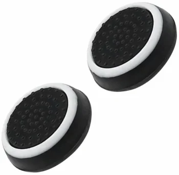 Silicone Thumbstick Grips for PlayStation / Xbox, Black & White