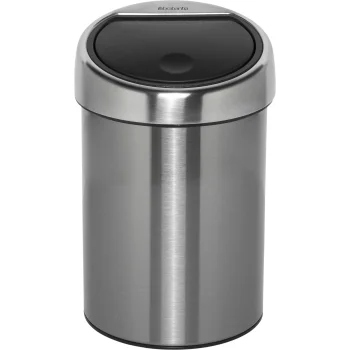 Brabantia Touch Bin 3 Litre Waste Bin, Matt Steel Fingerprint Proof