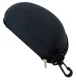 Hard Glasses Case with Zipper, Black