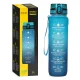 4Fizjo 1L Tritan Motivational Sports Water Bottle, Blue