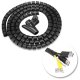 Cable Organizer and Management Sleeve 2m, Black